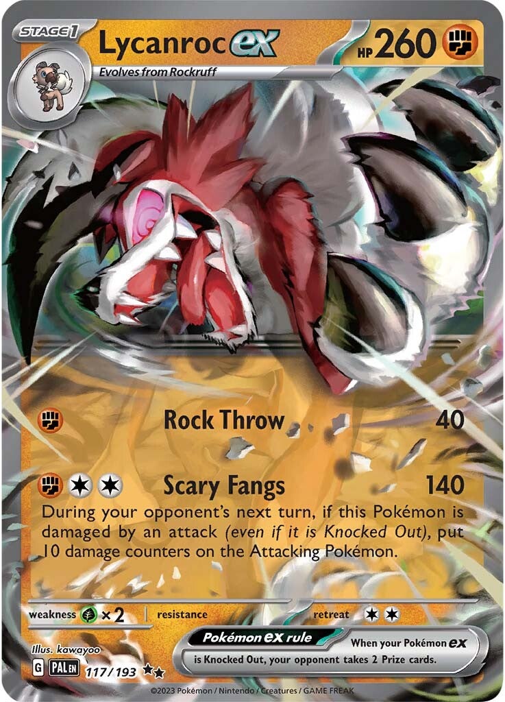 Lycanroc ex (117/193) [Scarlet & Violet: Paldea Evolved] 