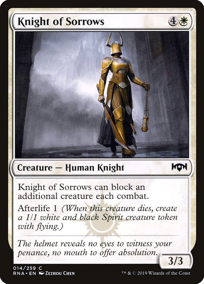 Knight of Sorrows [Ravnica Allegiance] 