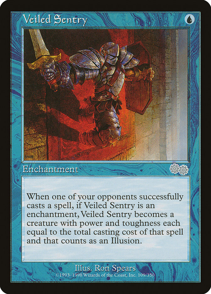 Veiled Sentry [Urza's Saga] 