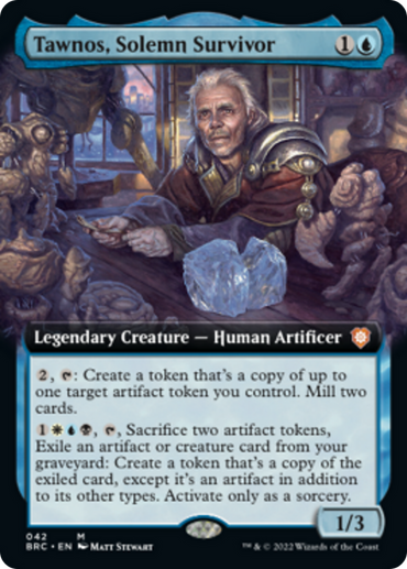 Tawnos, Solemn Survivor (Extended Art) [The Brothers' War Commander] 