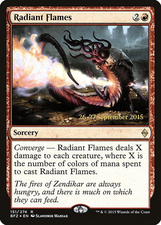 Radiant Flames [Battle for Zendikar Prerelease Promos]