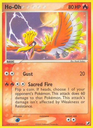 Ho Oh (27/115) (Theme Deck Exclusive) [EX: Unseen Forces] 