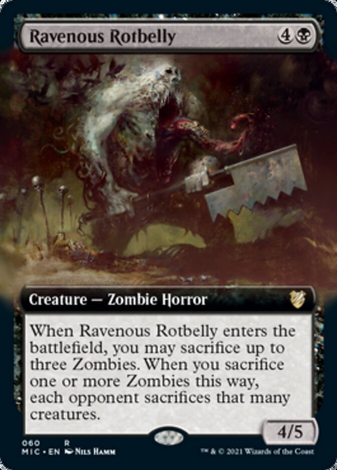 Ravenous Rotbelly (Extended Art) [Innistrad: Midnight Hunt Commander] 