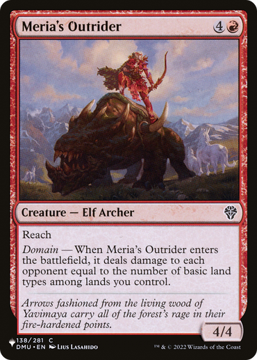 Meria's Outrider [The List]