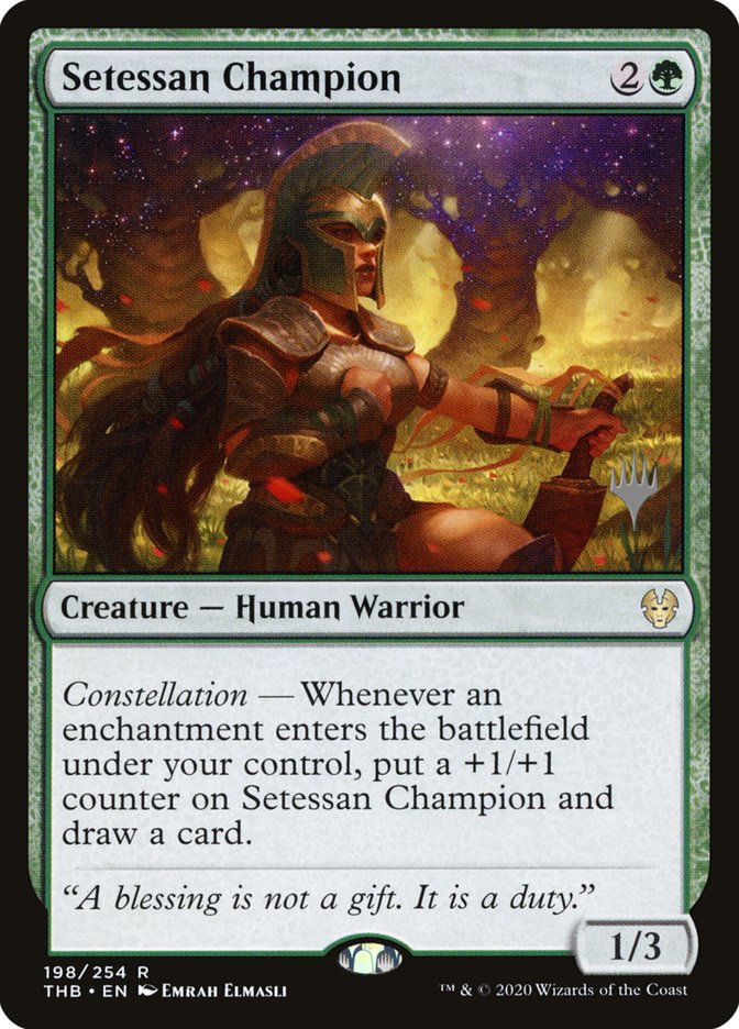 Setessan Champion (Promo Pack) [Theros Beyond Death Promos] 