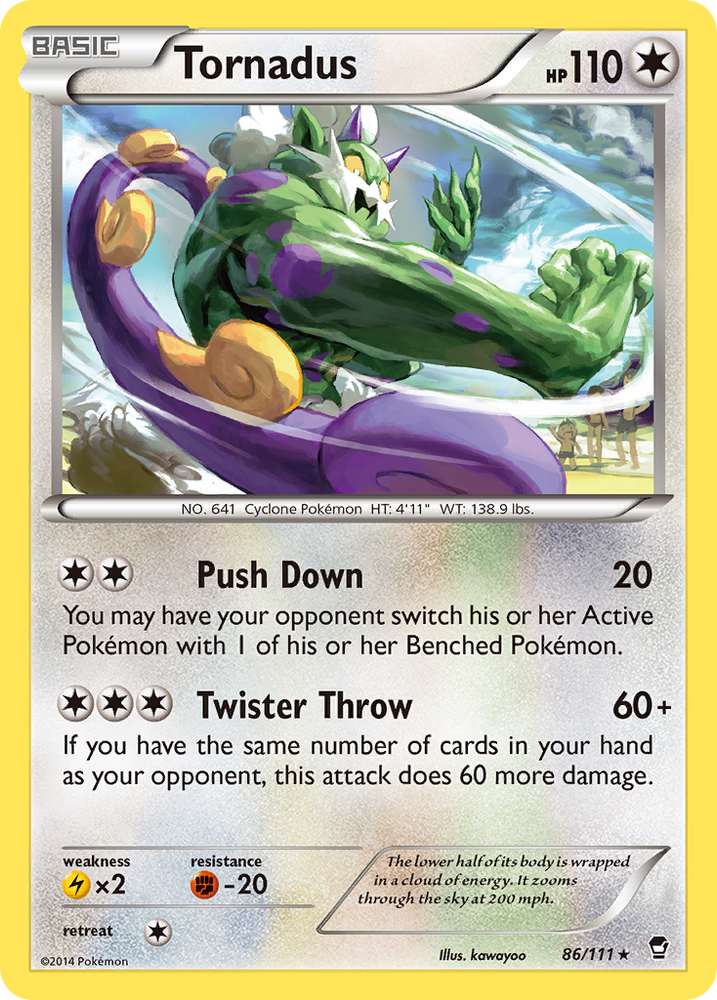 Tornadus (86/111) [XY: Furious Fists] 