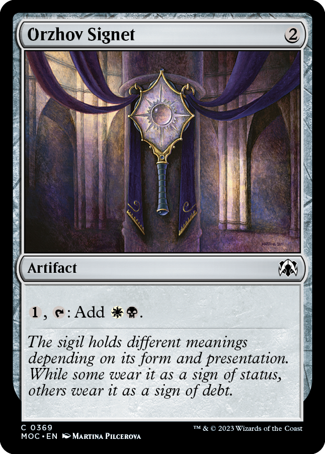 Orzhov Signet [March of the Machine Commander] 