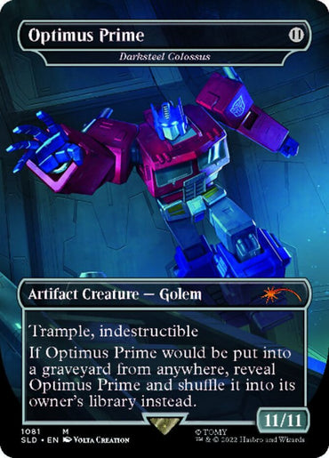 Darksteel Colossus - Optimus Prime (Borderless) [Secret Lair Drop Series] 