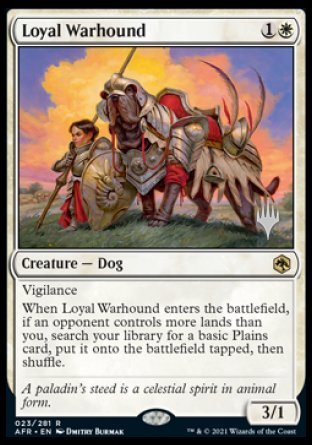 Loyal Warhound (Promo Pack) [Dungeons & Dragons: Adventures in the Forgotten Realms Promos] 