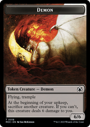 Angel (3) // Demon Double-Sided Token [March of the Machine Commander Tokens] 