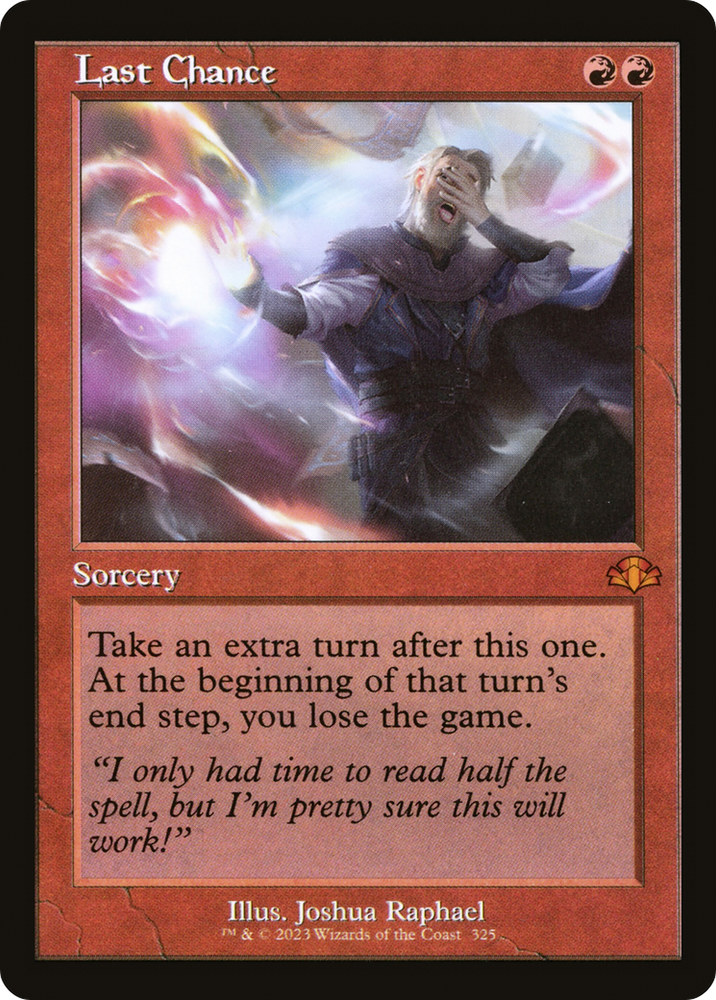 Last Chance (Retro) [Dominaria Remastered] 