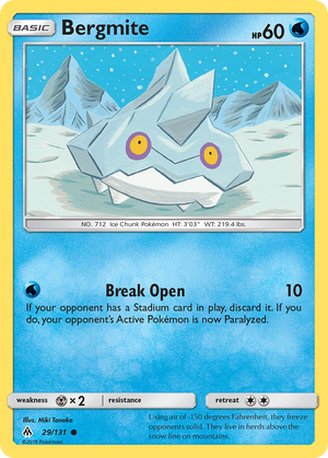 Bergmite (29/131) [Sun &amp; Moon: Forbidden Light] 