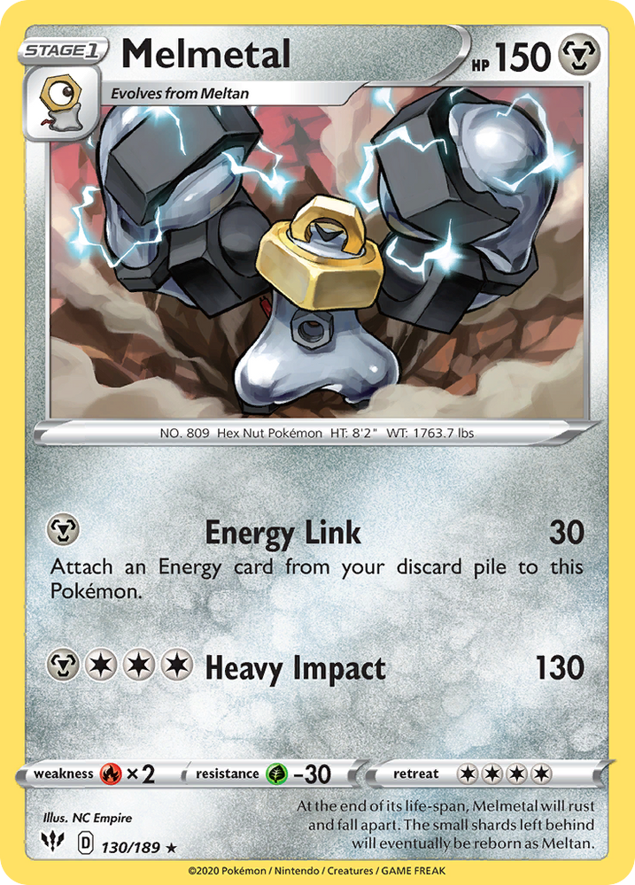 Melmetal (130/189) [Sword &amp; Shield: Darkness Ablaze] 