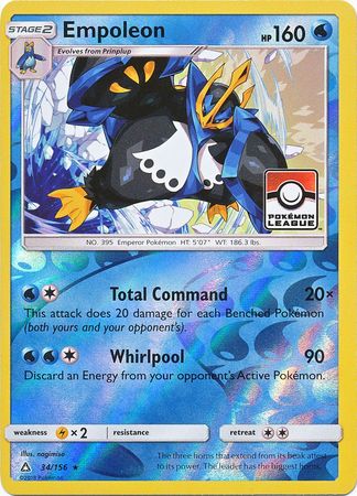 Empoleon (34/156) (League Promo) [Sun &amp; Moon: Ultra Prism] 