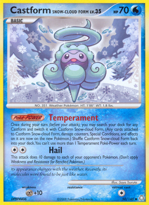 Castform Snow-cloud Form (50/146) [Diamond &amp; Pearl: Legends Awakened] 