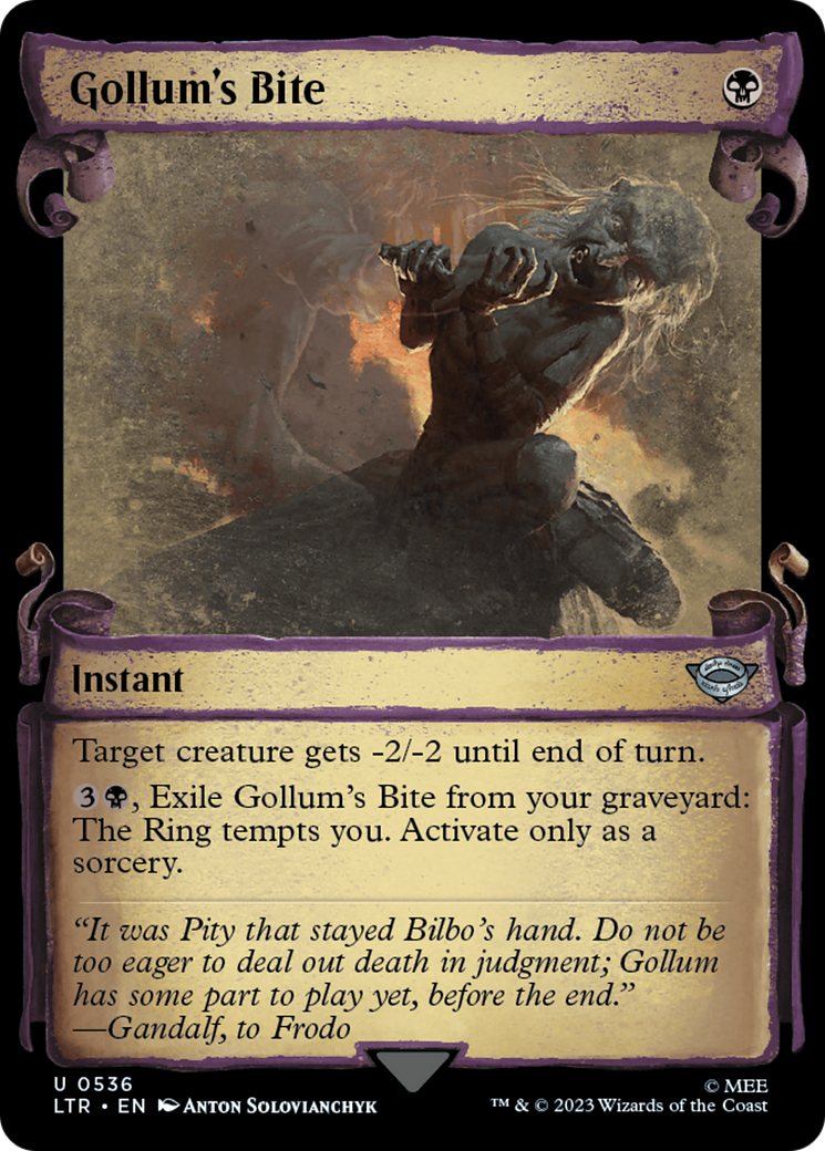 Gollum's Bite [The Lord of the Rings: Tales of Middle-Earth Showcase Scrolls] 