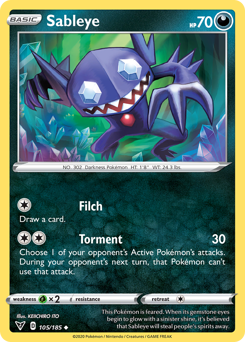 Sableye (105/185) [Sword & Shield: Vivid Voltage] 