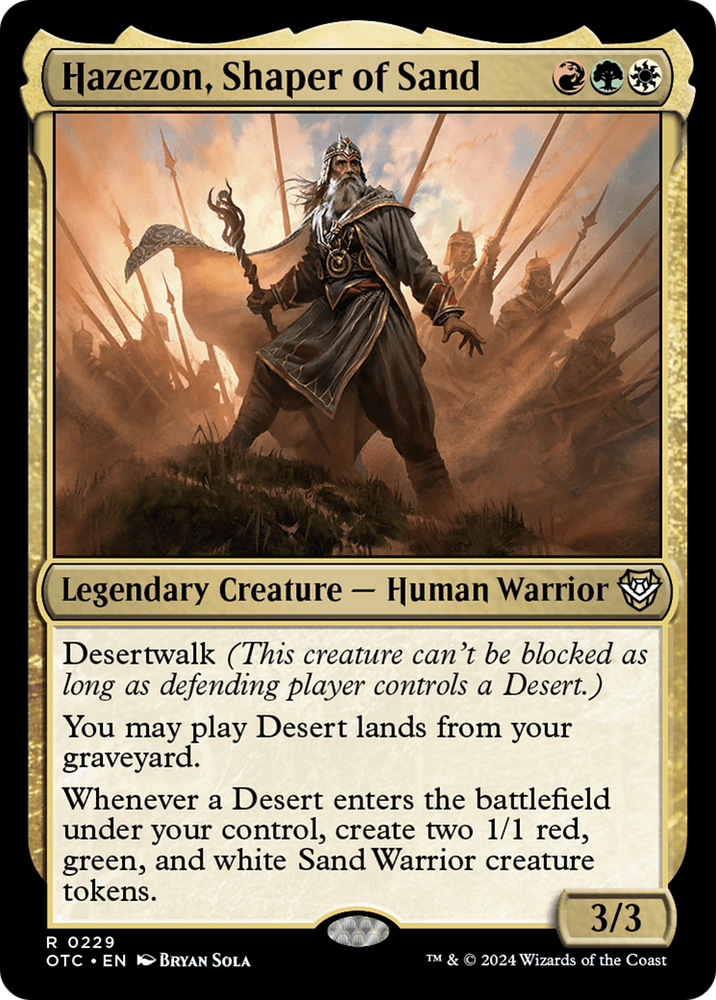 Hazezon, Shaper of Sand [Outlaws of Thunder Junction Commander] 