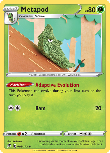 Metapod (002/192) [Sword & Shield: Rebel Clash]