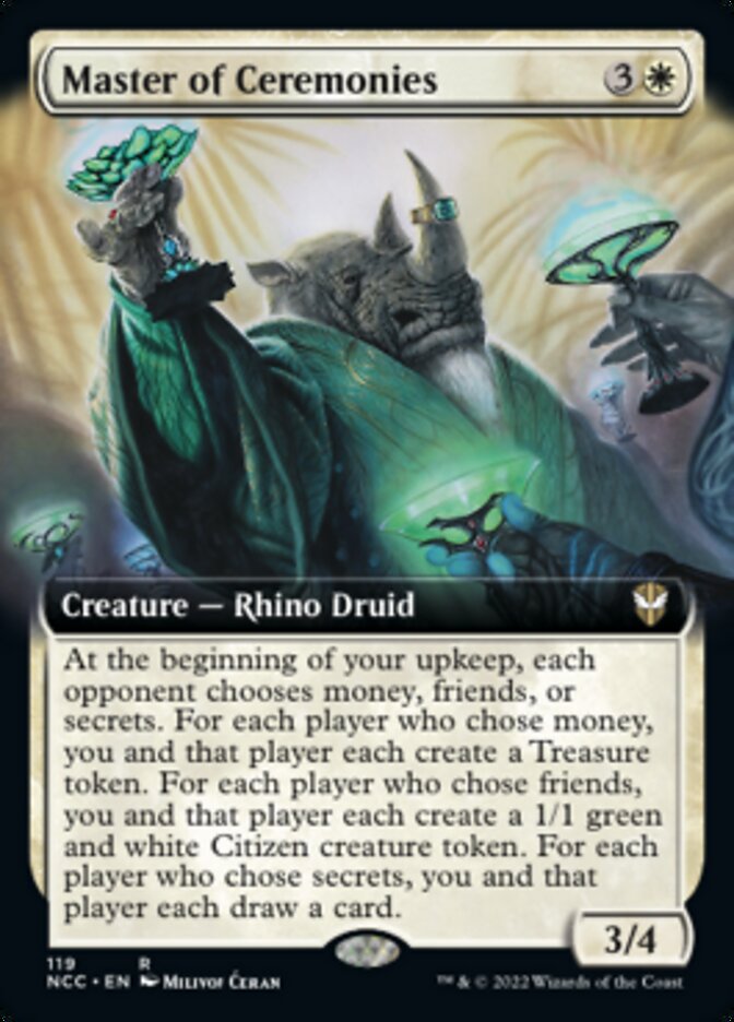 Master of Ceremonies (Extended Art) [Streets of New Capenna Commander] 