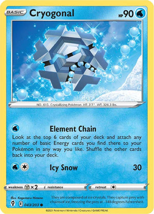 Cryogonal (043/203) [Sword &amp; Shield: Evolving Skies] 