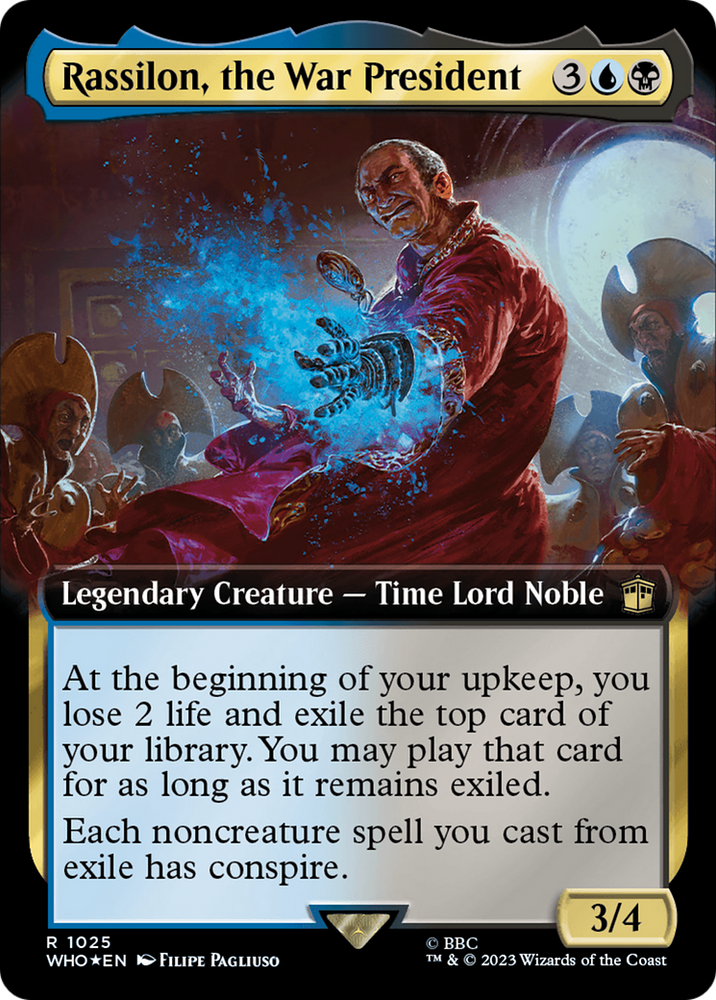 Rassilon, the War President (Extended Art) (Surge Foil) [Doctor Who] 