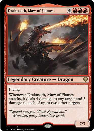 Drakuseth, Maw of Flames [Starter Commander Decks] 