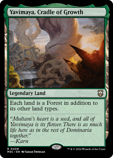 Yavimaya, Cradle of Growth (Ripple Foil) [Modern Horizons 3 Commander] 