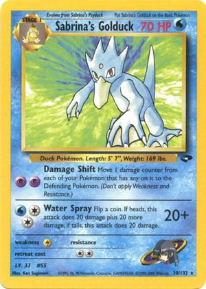 Sabrina's Golduck (30/132) [Gym Challenge Unlimited] 