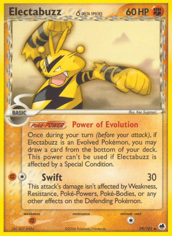 Electabuzz (29/101) (Delta Species) [EX: Dragon Frontiers] 