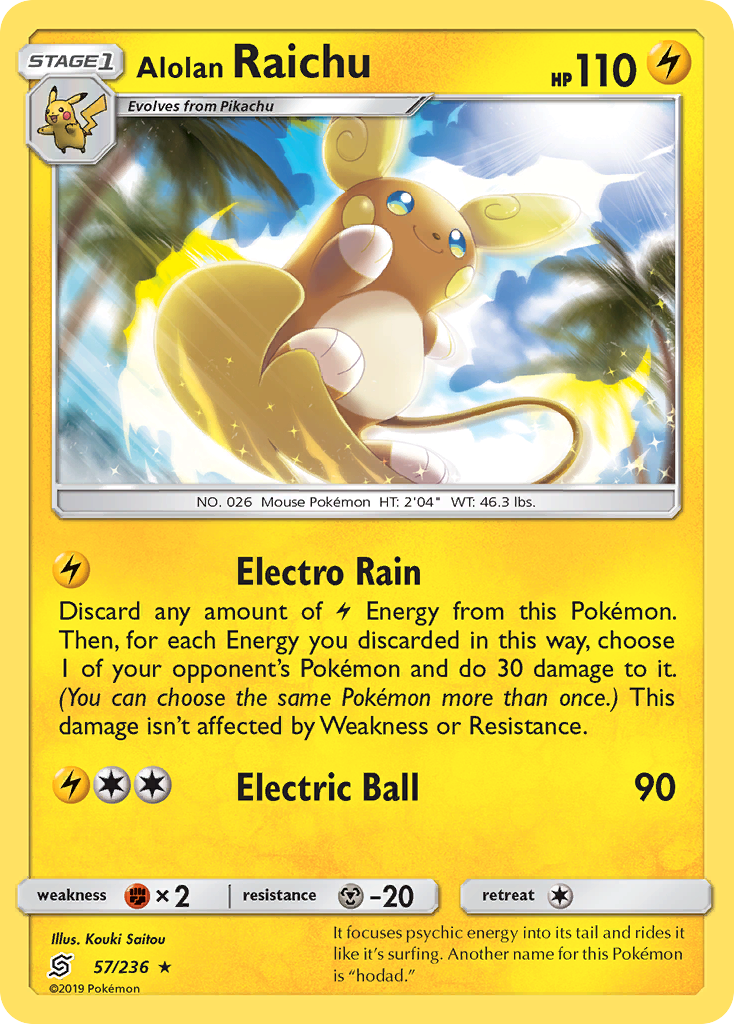 Alolan Raichu (57/236) [Sun & Moon: Unified Minds] 