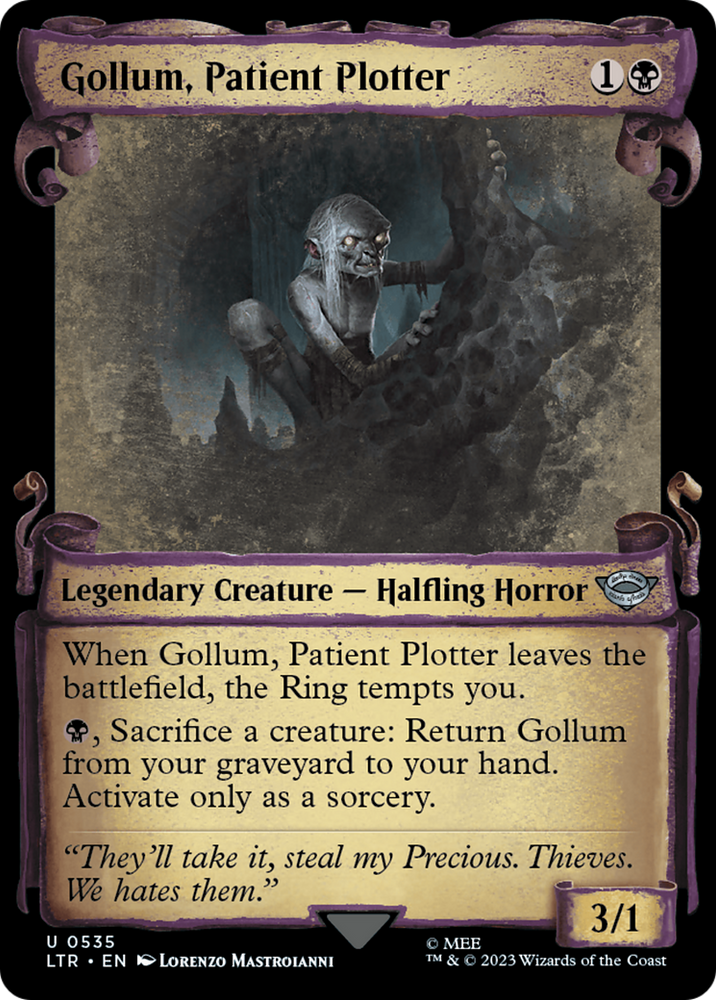 Gollum, Patient Plotter [The Lord of the Rings: Tales of Middle-Earth Showcase Scrolls] 