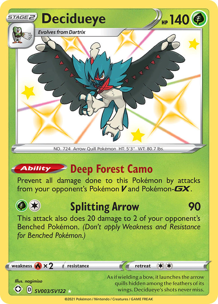 Decidueye (SV003/SV122) [Sword &amp; Shield: Shining Fates] 