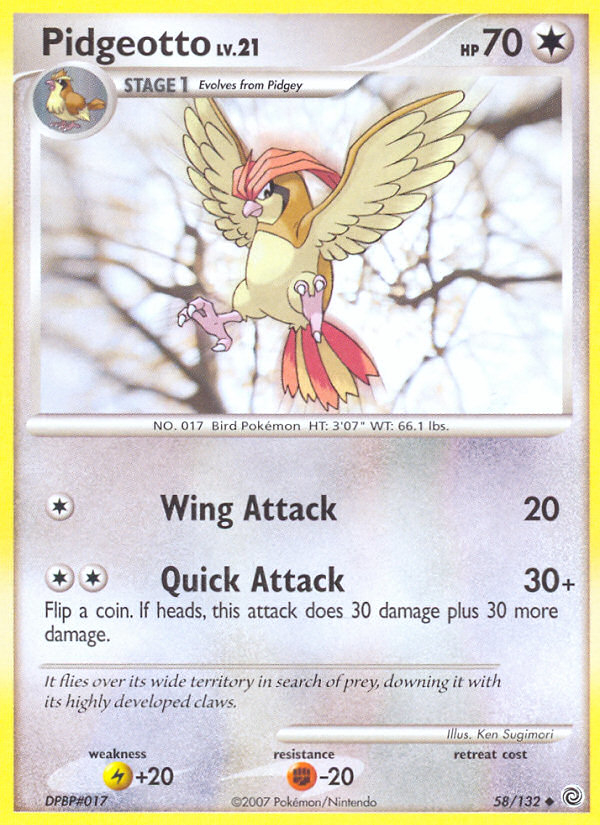 Pidgeotto (58/132) [Diamond &amp; Pearl: Secret Wonders] 