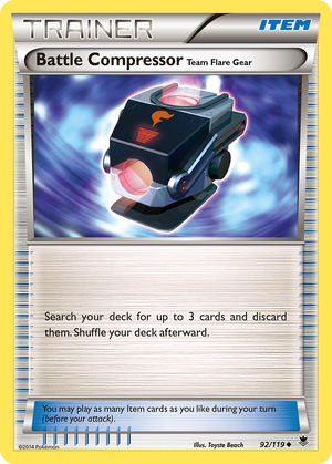 Battle Compressor Team Flare Gear (92/119) [XY: Phantom Forces] 