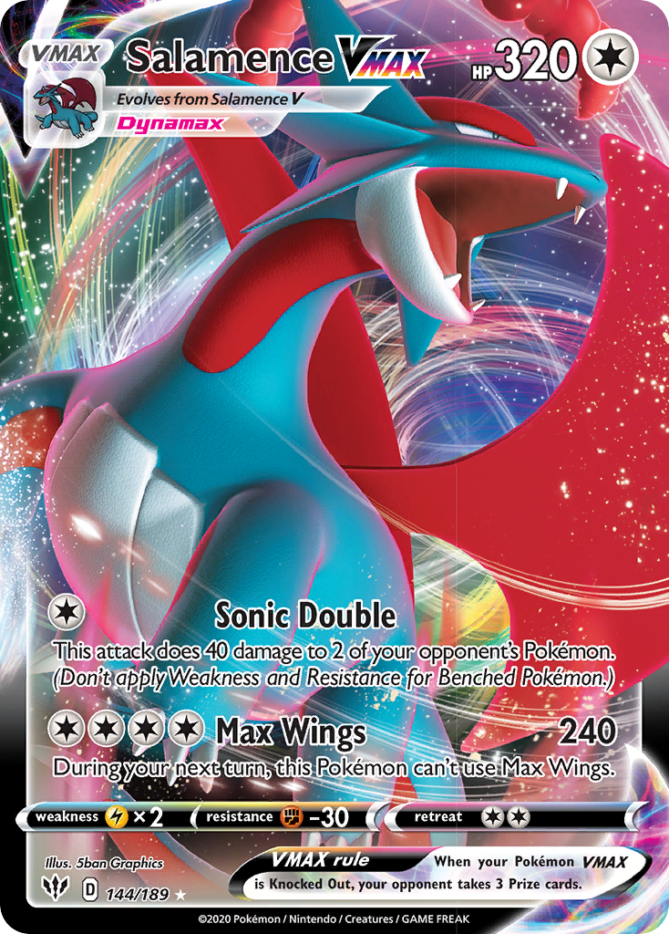 Salamence VMAX (144/189) [Sword & Shield: Darkness Ablaze] 