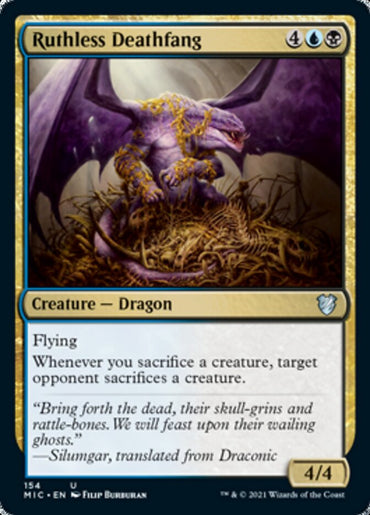 Ruthless Deathfang [Innistrad: Midnight Hunt Commander] 