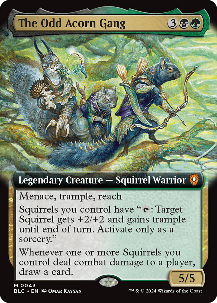 The Odd Acorn Gang (Extended Art) [Bloomburrow Commander] 