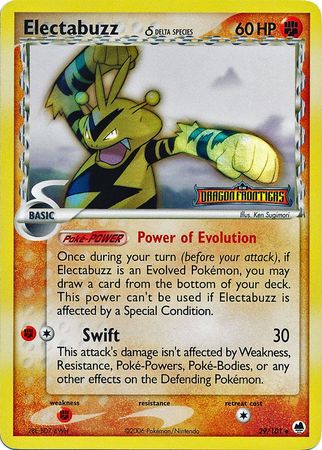 Electabuzz (29/101) (Delta Species) (Stamped) [EX: Dragon Frontiers] 