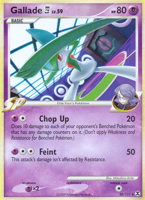 Gallade (20/111) (Theme Deck Exclusive) [Platinum: Rising Rivals] 