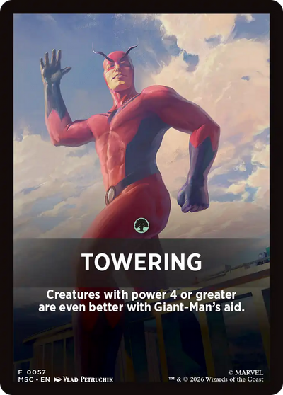 Towering Theme Card [Marvel Super Heroes Commander]