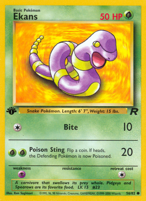 Ekans (56/82) [Team Rocket 1st Edition] 