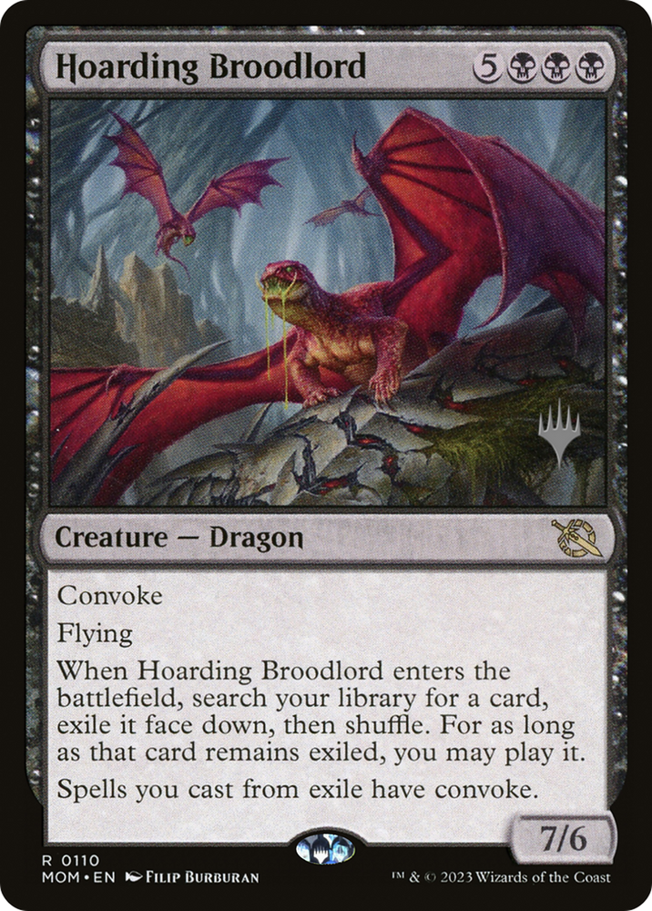 Hoarding Broodlord (Promo Pack) [March of the Machine Promos] 