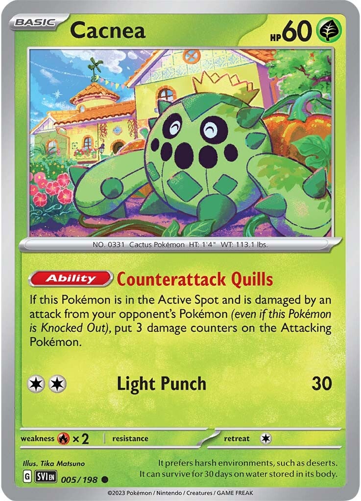 Cacnea (005/198) [Scarlet & Violet: Base Set] 