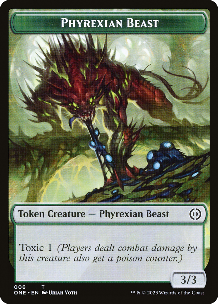 Phyrexian Goblin // Phyrexian Beast Double-Sided Token [Phyrexia: All Will Be One Tokens] 