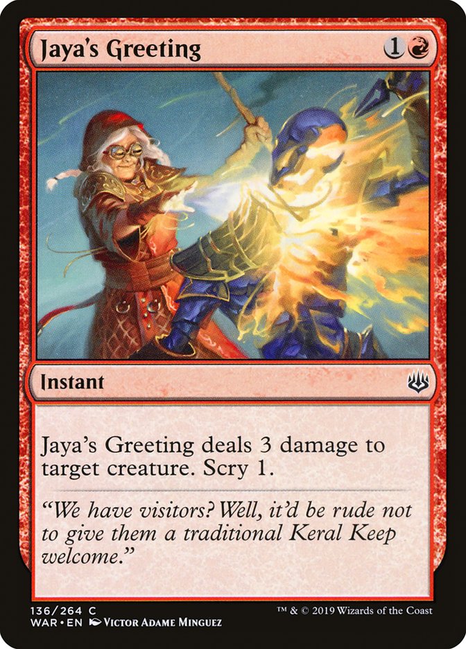 Jaya's Greeting [War of the Spark] 