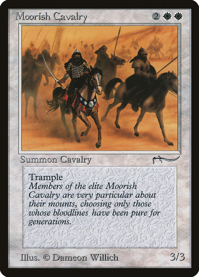 Moorish Cavalry (Dark Mana Cost) [Arabian Nights] 