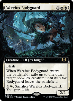 Werefox Bodyguard (Extended Art) [Wilds of Eldraine] 