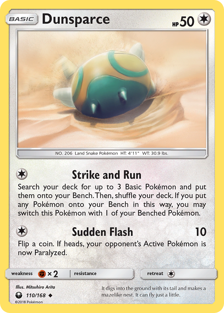 Dunsparce (110/168) [Sun & Moon: Celestial Storm] 