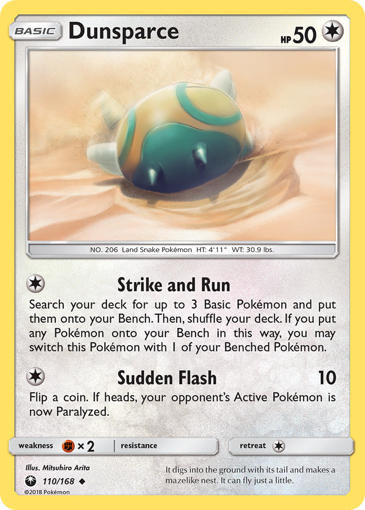 Dunsparce (110/168) [Sun &amp; Moon: Celestial Storm] 